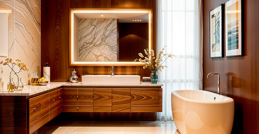 Inexpensive Master Bathroom Remodel in Moscow