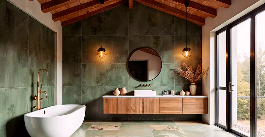 Rustic Bathroom Renovation in Moscow