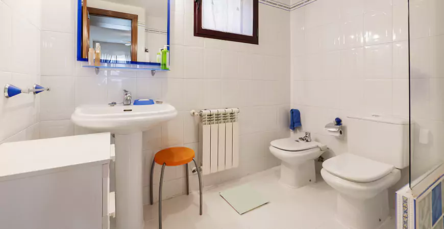 White Shower Remodel in Moscow